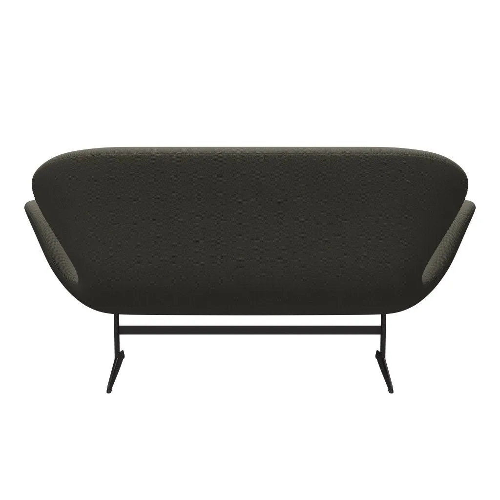 Fritz Hansen Swan™ Sofa 2 Seater, Warm Graphite/Steelcut Trio Grey/Green