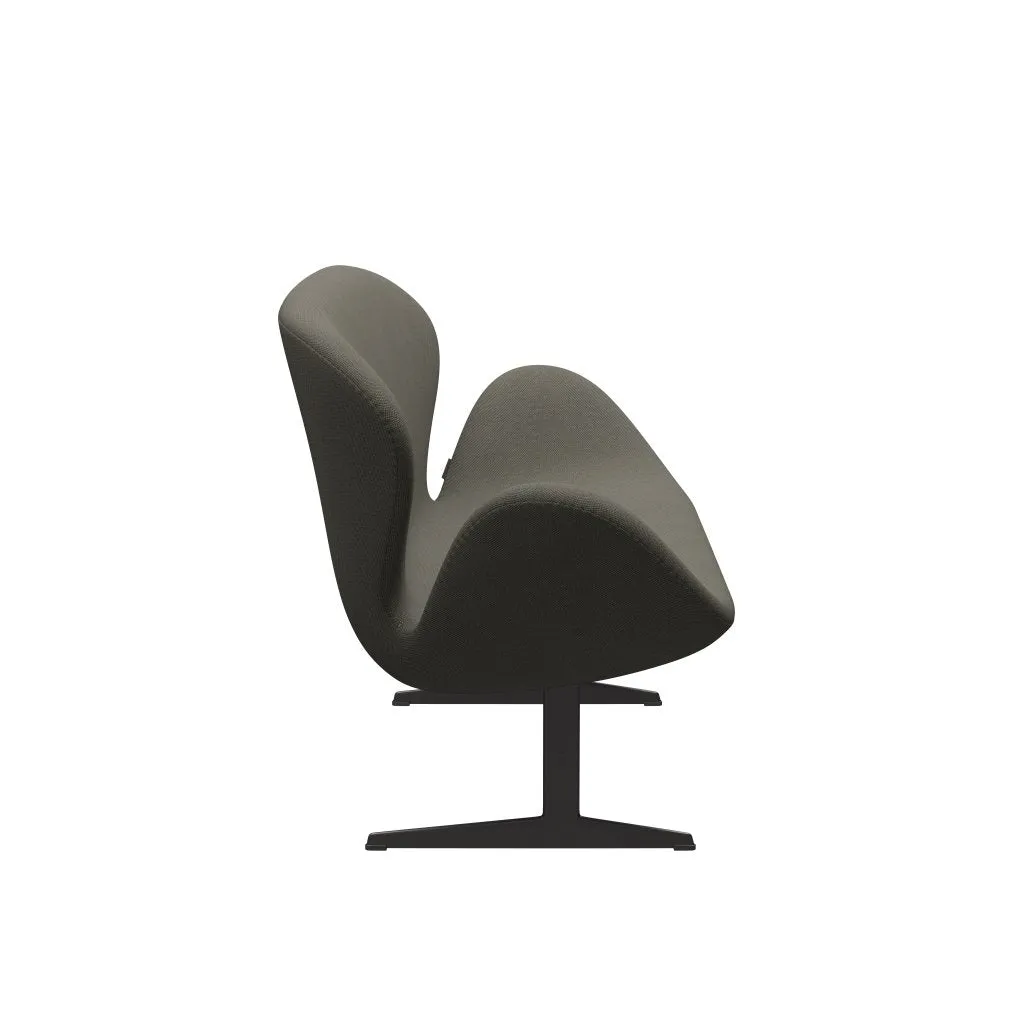 Fritz Hansen Swan™ Sofa 2 Seater, Warm Graphite/Steelcut Trio Grey/Green