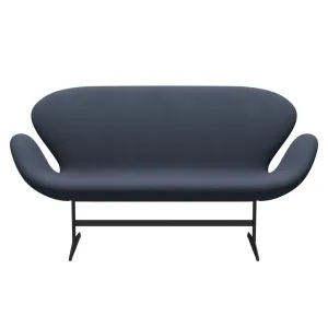Fritz Hansen Swan™ Sofa 2 Seater, Warm Graphite/Steelcut Trio Olive Green/Turquoise