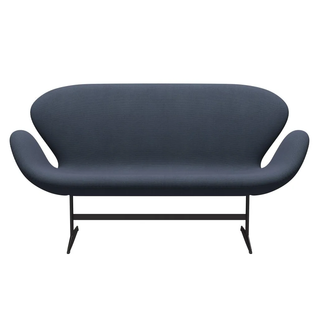 Fritz Hansen Swan™ Sofa 2 Seater, Warm Graphite/Steelcut Trio Olive Green/Turquoise