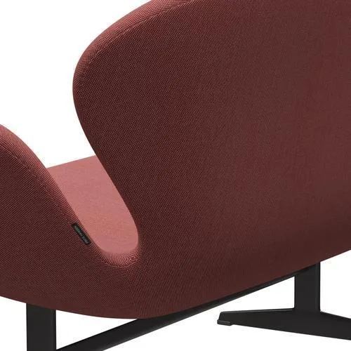 Fritz Hansen Swan™ Sofa 2 Seater, Warm Graphite/Steelcut Trio Pink/Red/Black