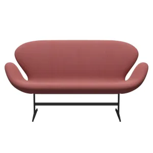 Fritz Hansen Swan™ Sofa 2 Seater, Warm Graphite/Steelcut Trio Pink/Red/Black