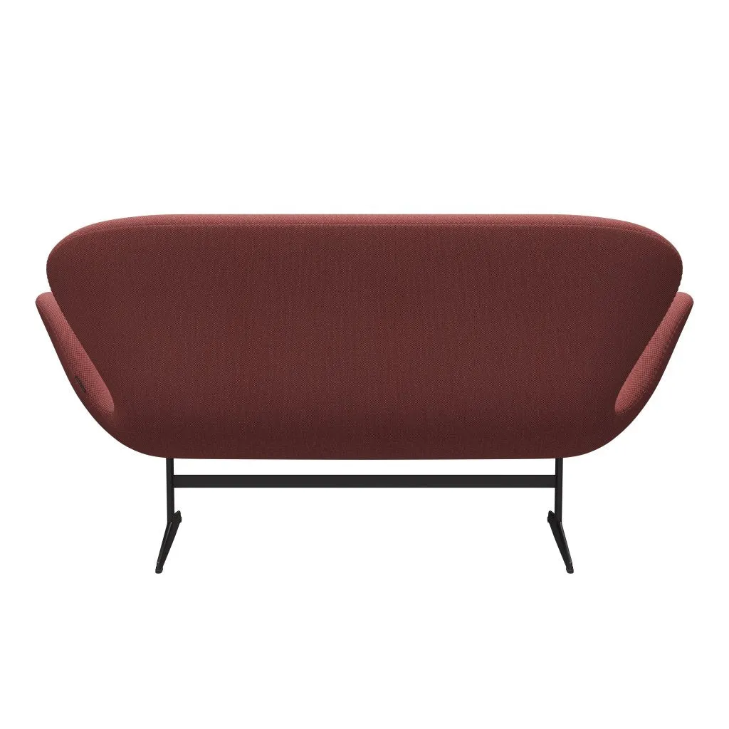 Fritz Hansen Swan™ Sofa 2 Seater, Warm Graphite/Steelcut Trio Pink/Red/Black