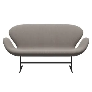 Fritz Hansen Swan™ Sofa 2 Seater, Warm Graphite/Steelcut Trio Pink/White/Black