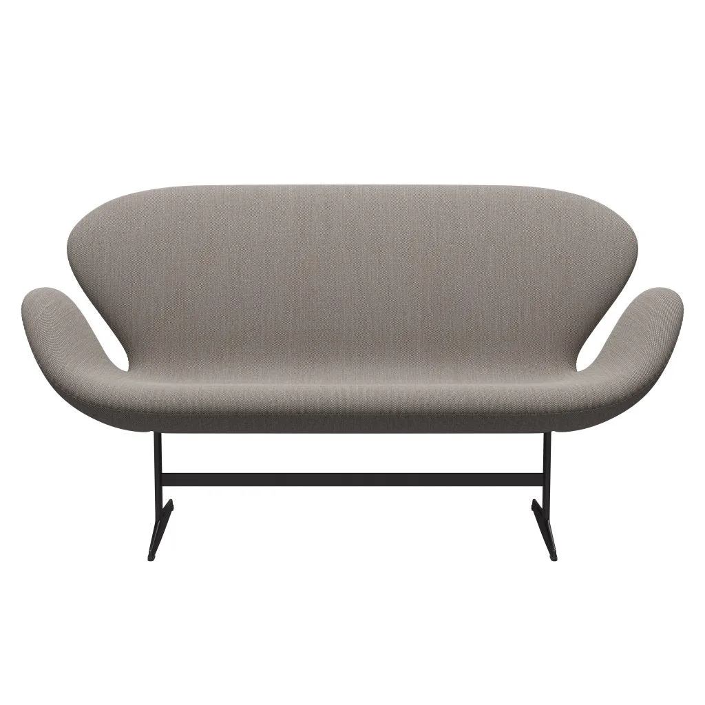 Fritz Hansen Swan™ Sofa 2 Seater, Warm Graphite/Steelcut Trio Pink/White/Black