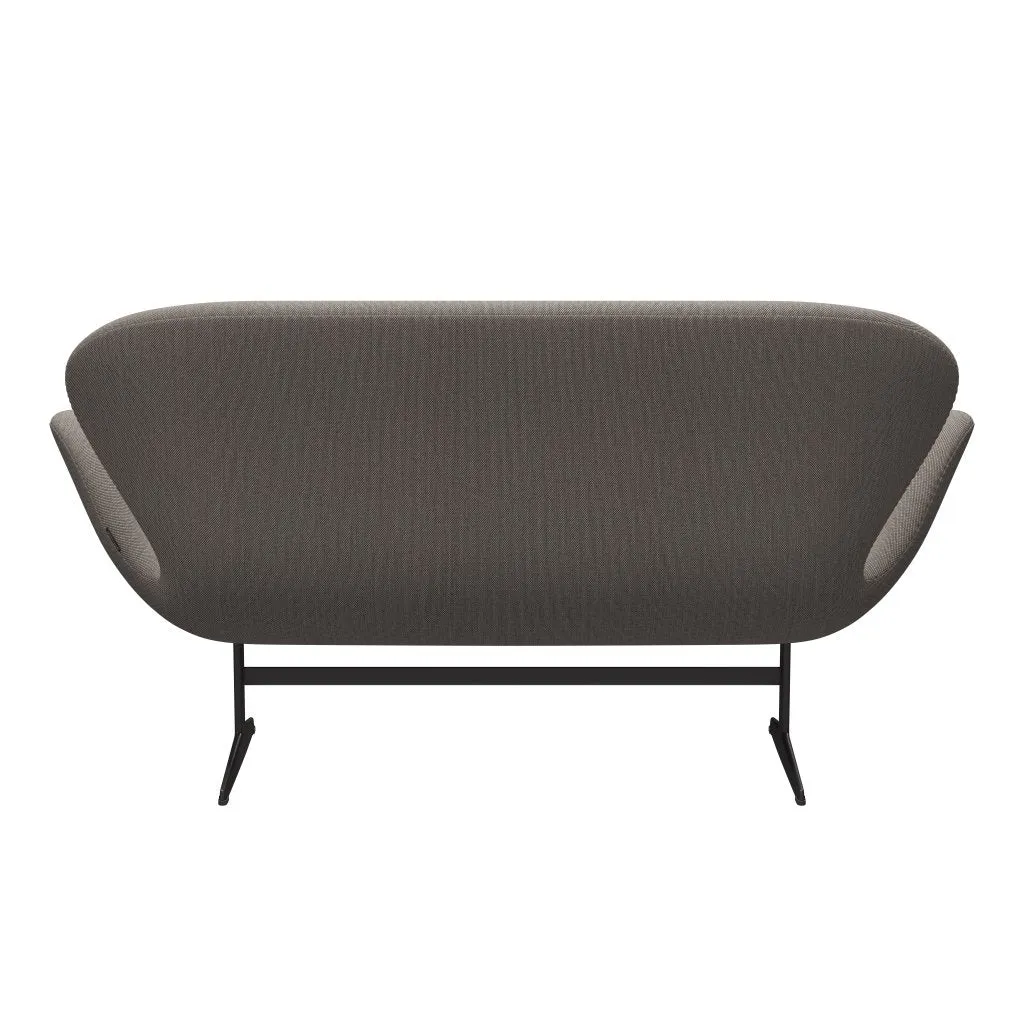 Fritz Hansen Swan™ Sofa 2 Seater, Warm Graphite/Steelcut Trio Pink/White/Black