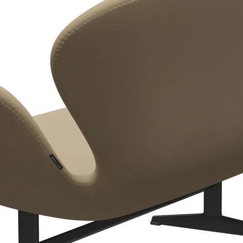 Fritz Hansen Swan™ Sofa 2 Seater, Warm Graphite/Steelcut Trio Soft Yellow