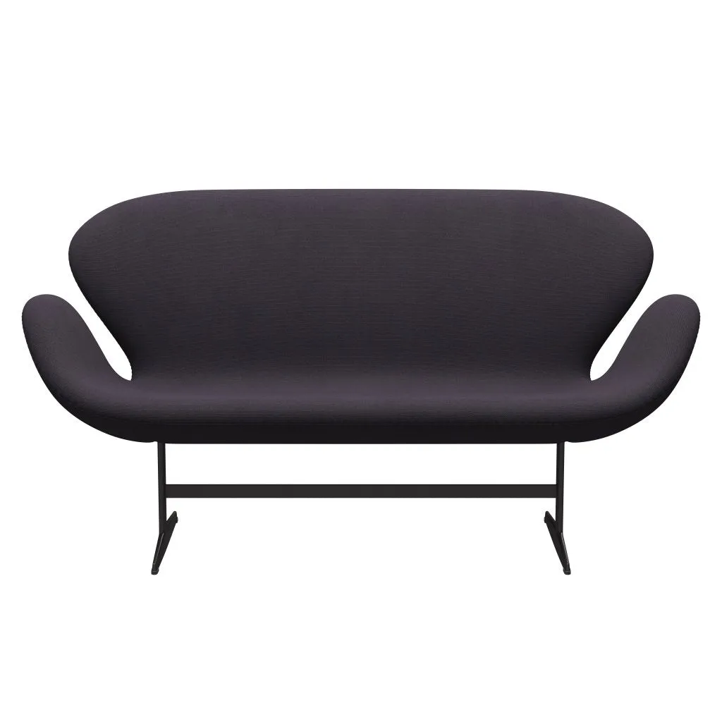 Fritz Hansen Swan™ Sofa 2 Seater, Warm Graphite/Steelcut Trio Warm Dark Blue