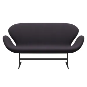 Fritz Hansen Swan™ Sofa 2 Seater, Warm Graphite/Steelcut Trio Warm Dark Blue