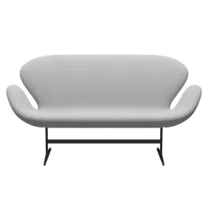 Fritz Hansen Swan™ Sofa 2 Seater, Warm Graphite/Steelcut Trio White & Light Grey