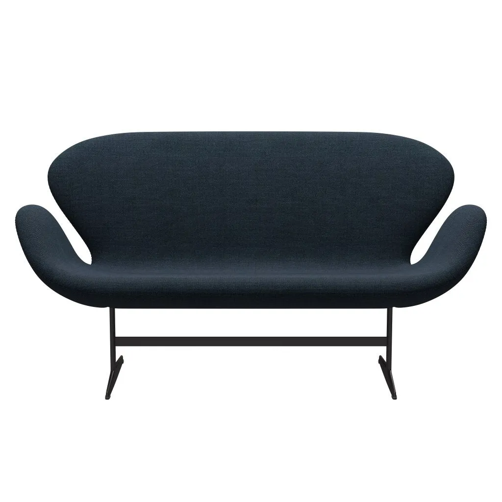 Fritz Hansen Swan™ Sofa 2 Seater, Warm Graphite/Sunniva Black/Navy