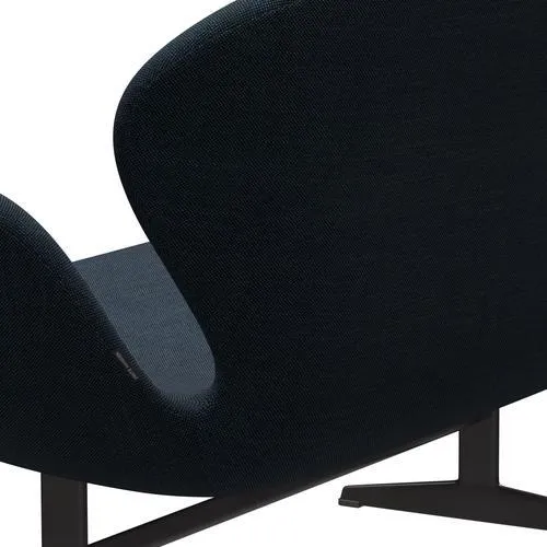 Fritz Hansen Swan™ Sofa 2 Seater, Warm Graphite/Sunniva Black/Navy