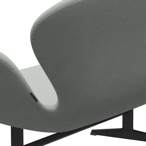 Fritz Hansen Swan™ Sofa 2 Seater, Warm Graphite/Sunniva Mint Green