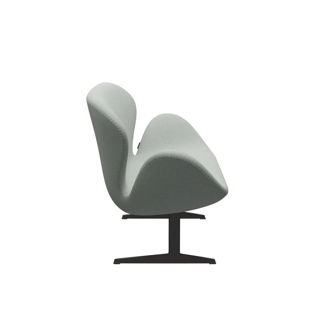 Fritz Hansen Swan™ Sofa 2 Seater, Warm Graphite/Sunniva Mint Green