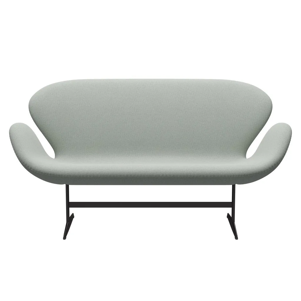 Fritz Hansen Swan™ Sofa 2 Seater, Warm Graphite/Sunniva Mint Green