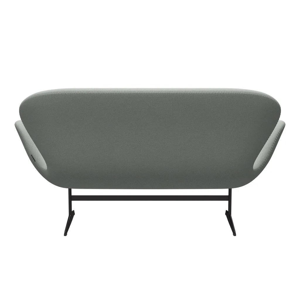 Fritz Hansen Swan™ Sofa 2 Seater, Warm Graphite/Sunniva Mint Green