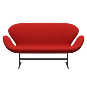 Fritz Hansen Swan™ Sofa 2 Seater, Warm Graphite/Tonus Orange/Red