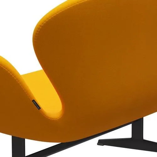 Fritz Hansen Swan™ Sofa 2 Seater, Warm Graphite/Tonus Yellow Orange