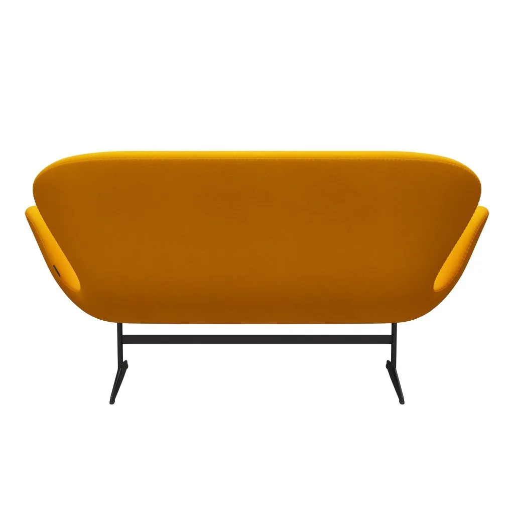 Fritz Hansen Swan™ Sofa 2 Seater, Warm Graphite/Tonus Yellow Orange