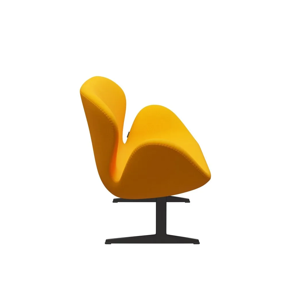 Fritz Hansen Swan™ Sofa 2 Seater, Warm Graphite/Tonus Yellow Orange