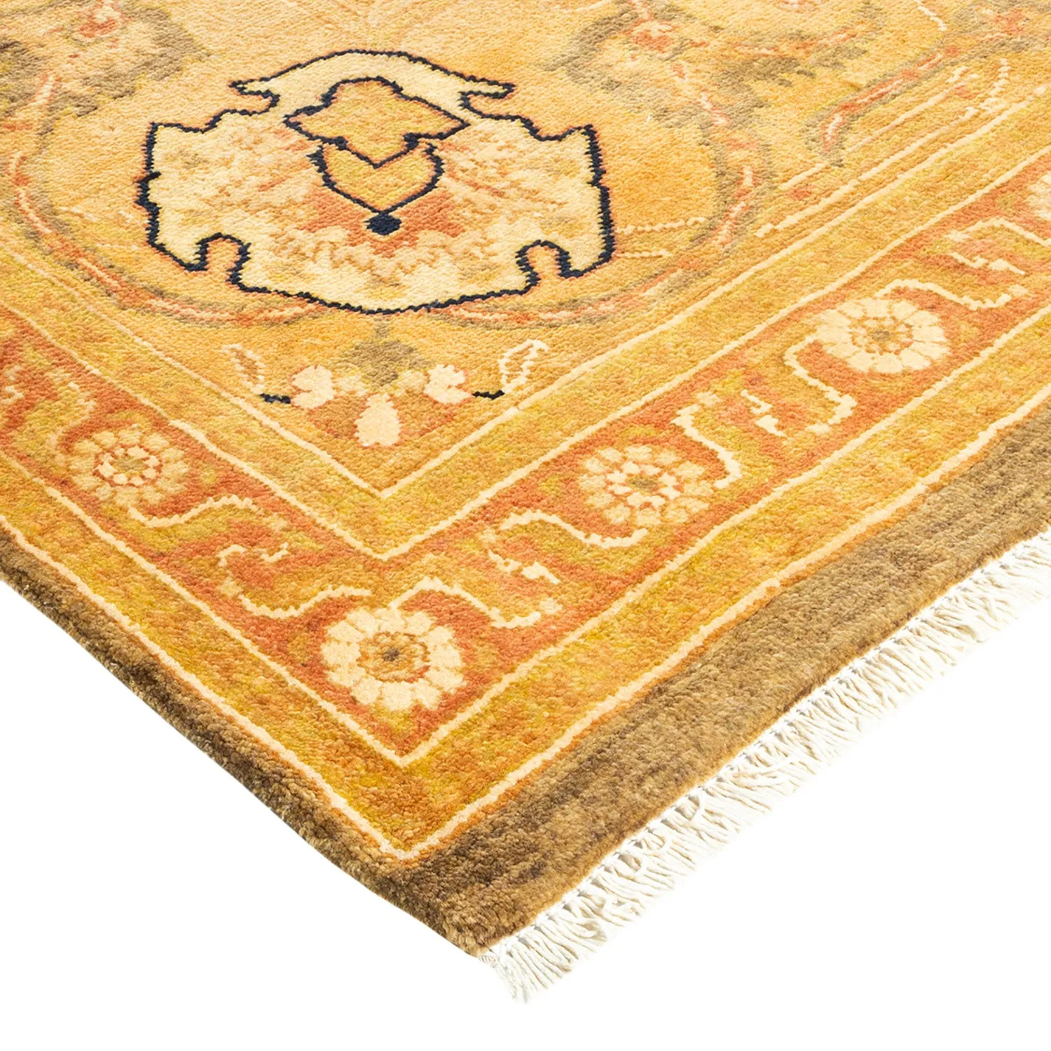 Green Traditional Wool Rug - 8' x 10'3"