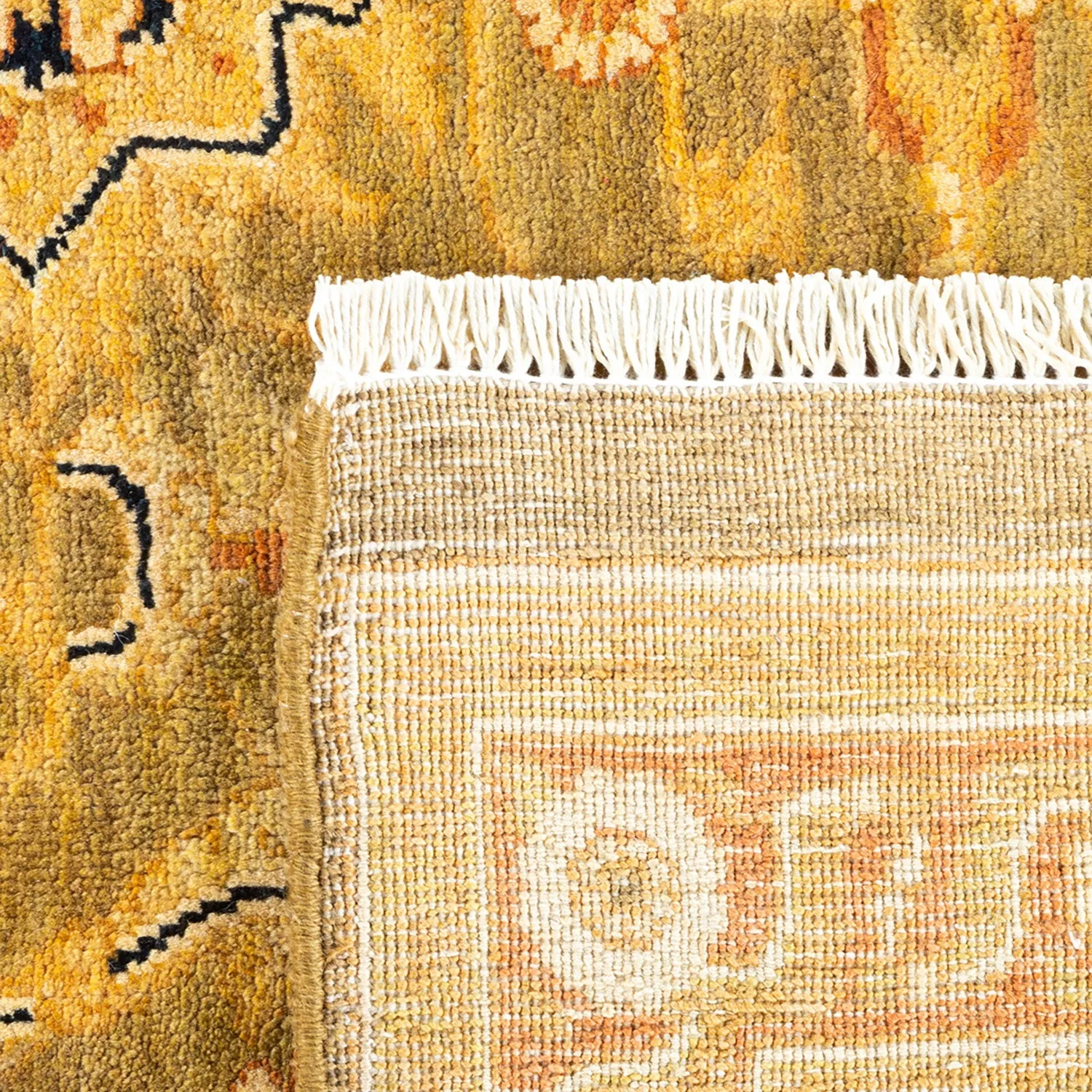 Green Traditional Wool Rug - 8' x 10'3"