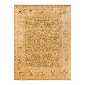 Green Traditional Wool Rug - 8' x 10'3"