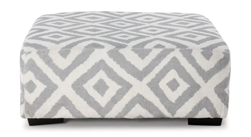 Haisley Cocktail Ottoman - Grey