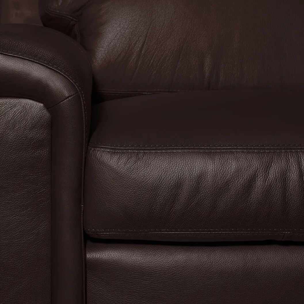 Icon Leather Sofa - Mocha