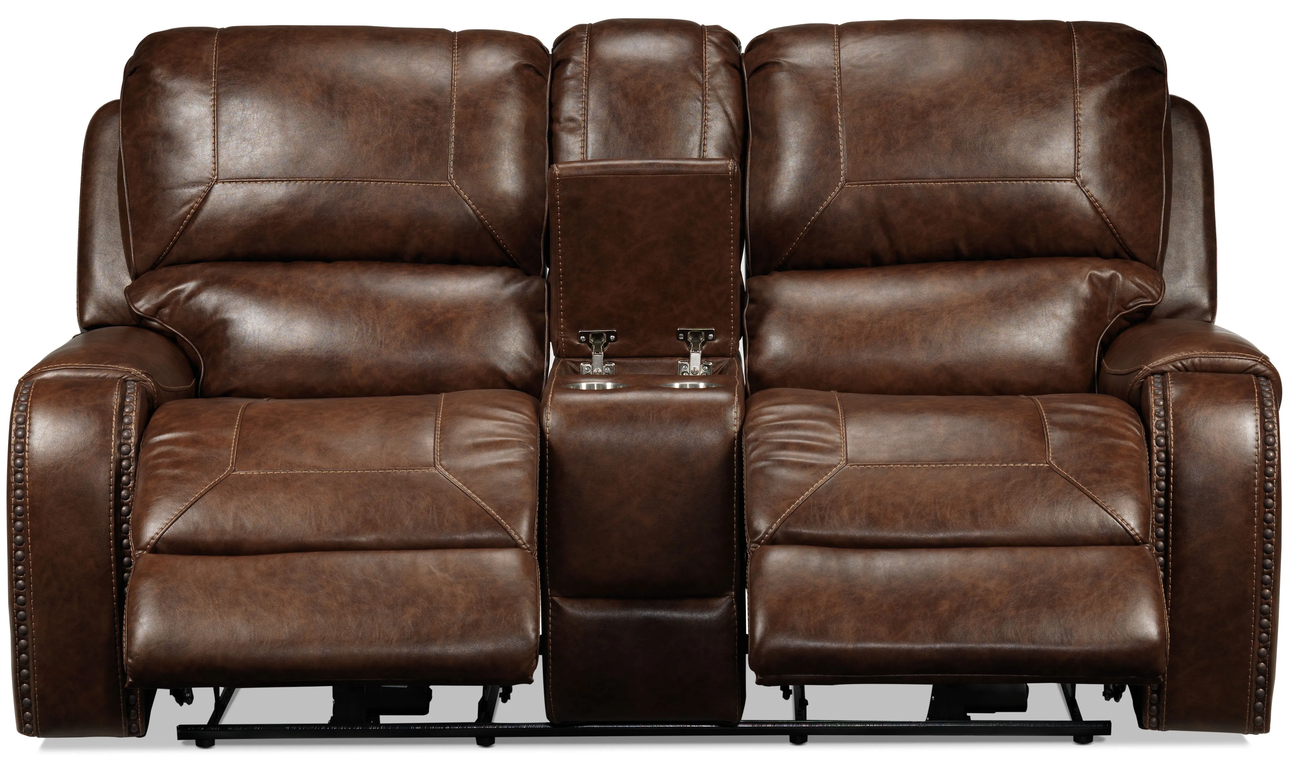Jennings Power Reclining Loveseat - Mesquite Brown