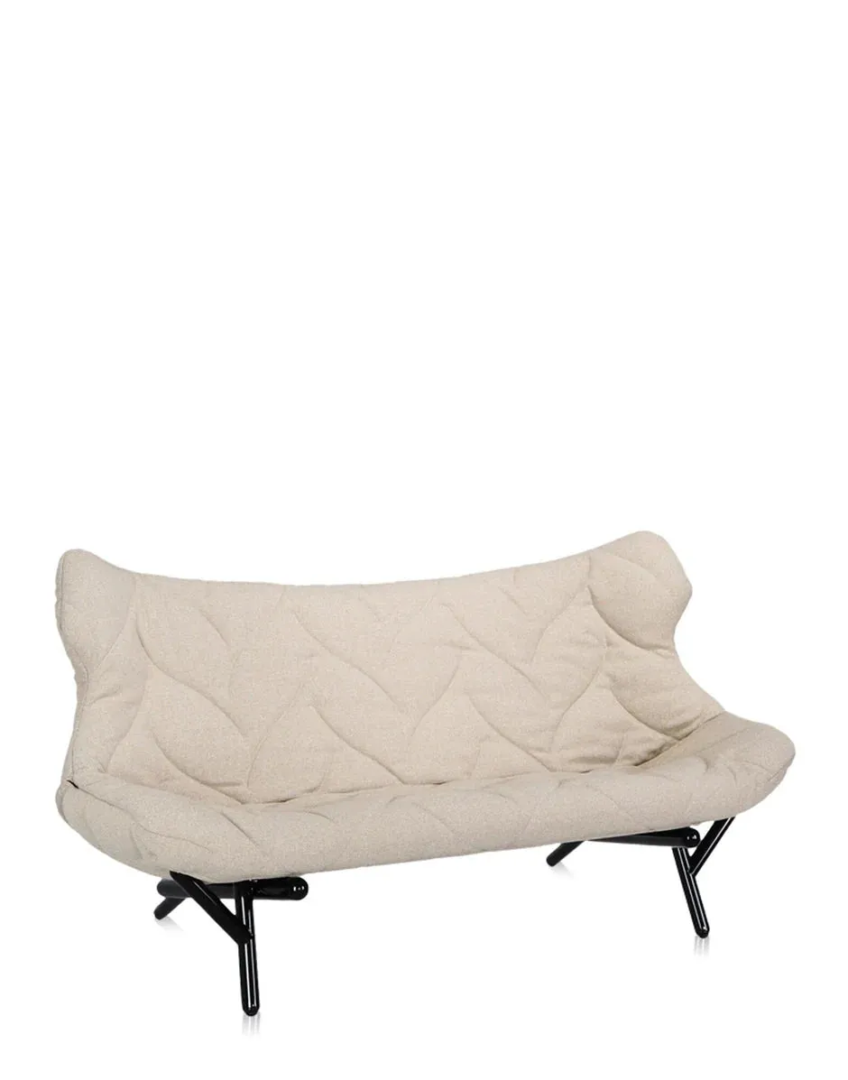 Kartell Foliage Sofa Trevira, Black/Beige