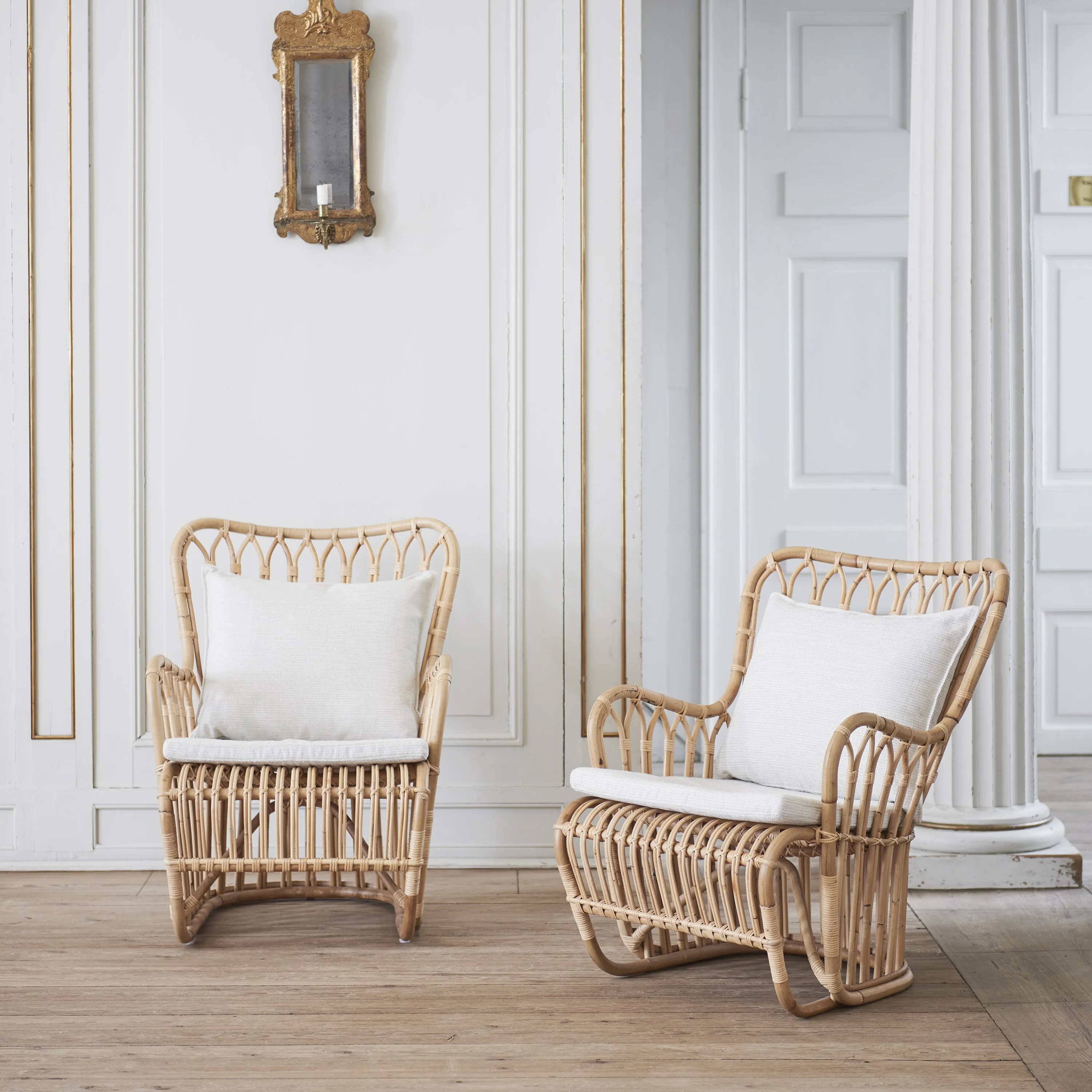 Kindt Larsen Tulip Rattan Chair