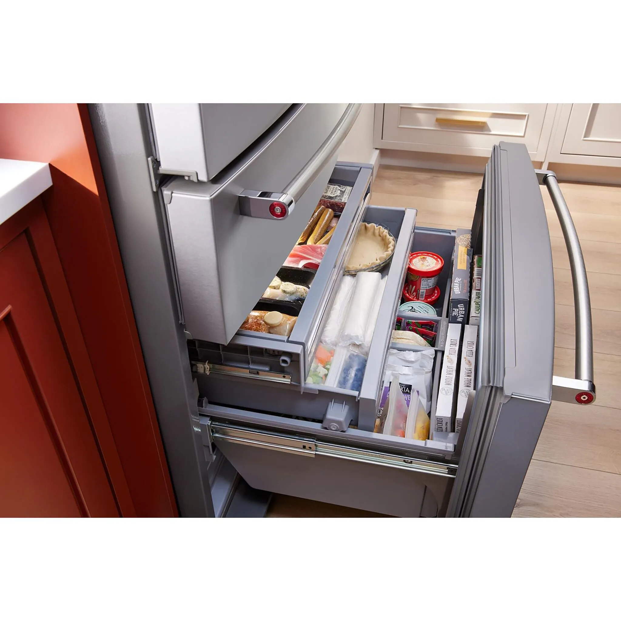 KitchenAid PrintShield Stainless French Door Refrigerator (26.2 Cu.Ft.) - KRMF536RPS