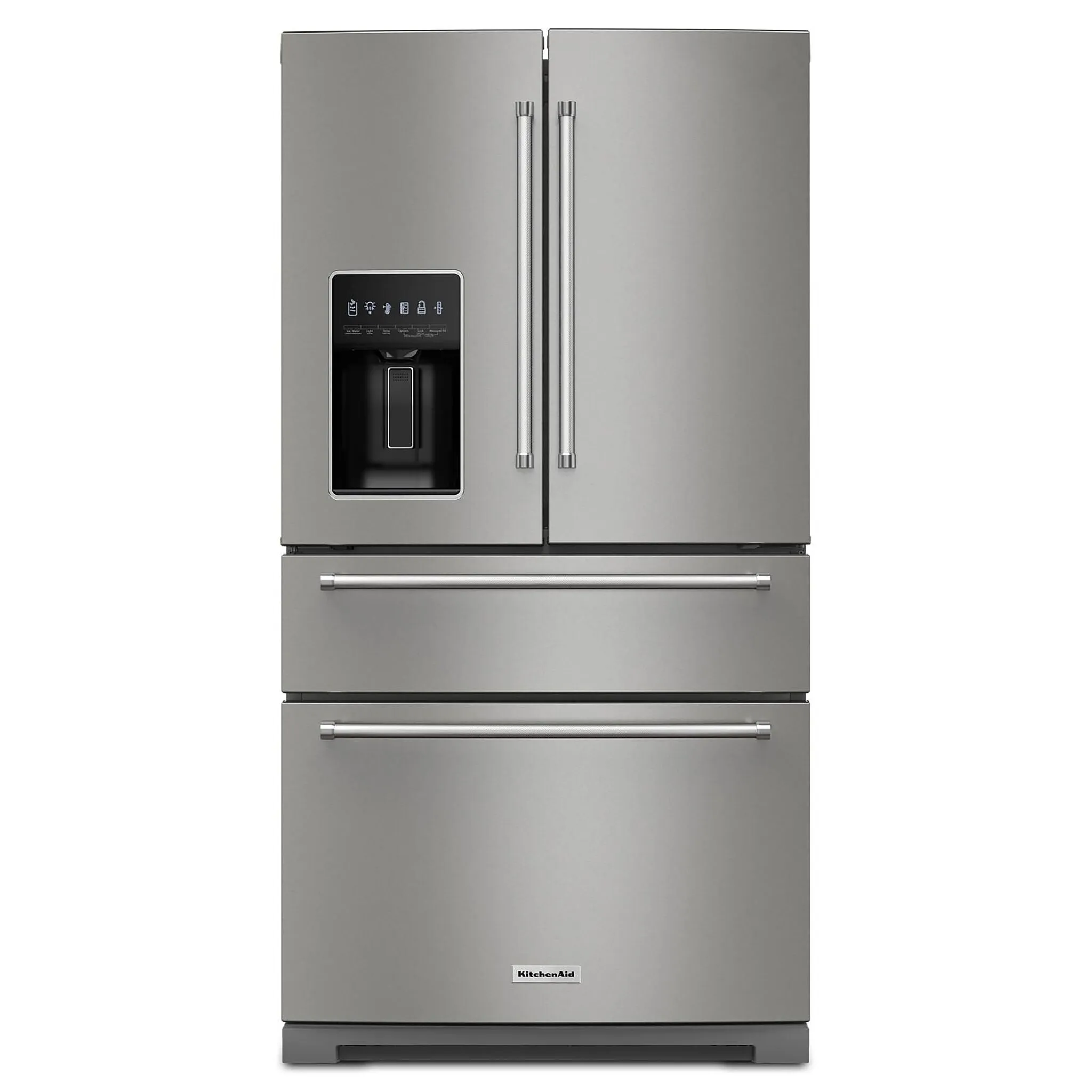 KitchenAid PrintShield Stainless French Door Refrigerator (26.2 Cu.Ft.) - KRMF536RPS