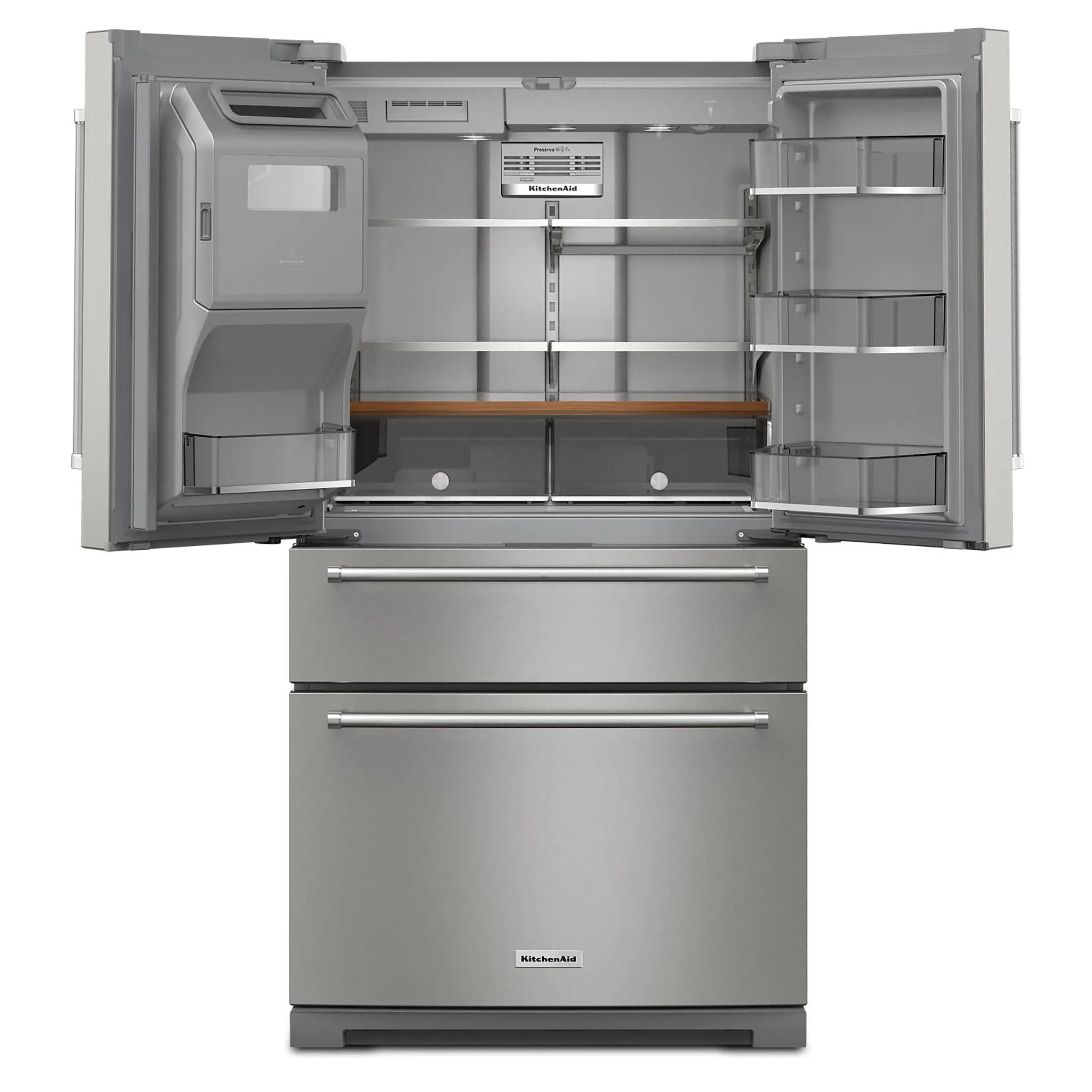 KitchenAid PrintShield Stainless French Door Refrigerator (26.2 Cu.Ft.) - KRMF536RPS