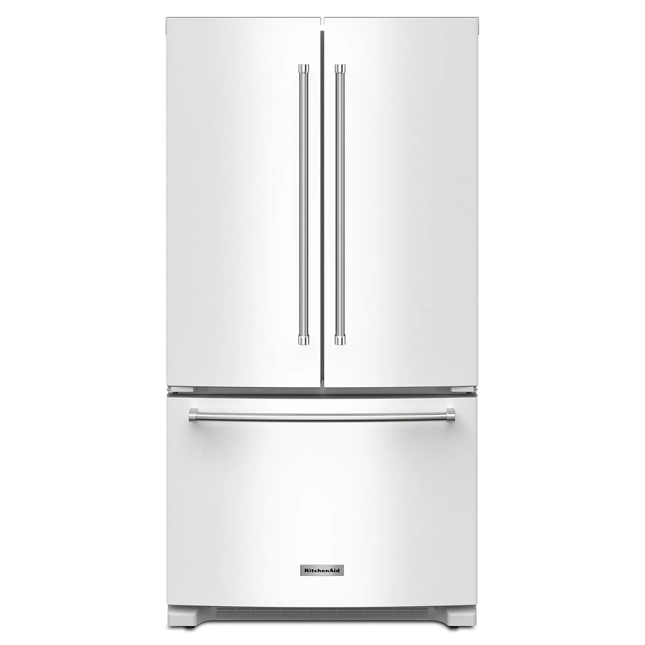 KitchenAid White Counter-Depth French Door Refrigerator (20 Cu.Ft.) - KRFC136RWH