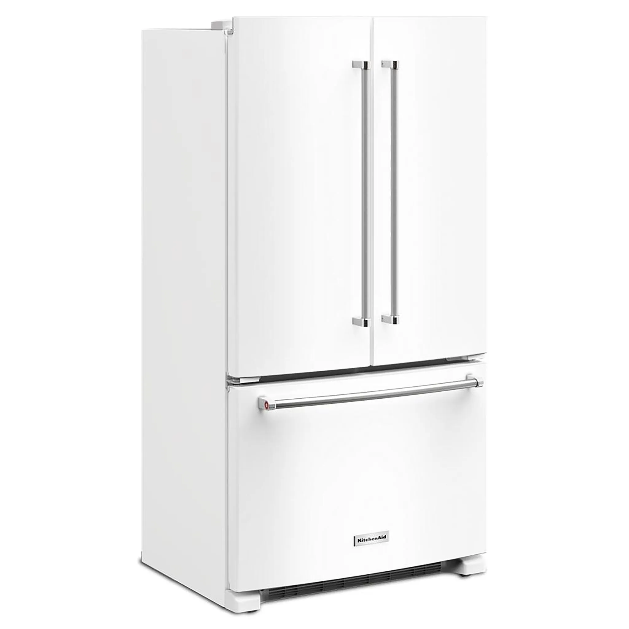 KitchenAid White Counter-Depth French Door Refrigerator (20 Cu.Ft.) - KRFC136RWH
