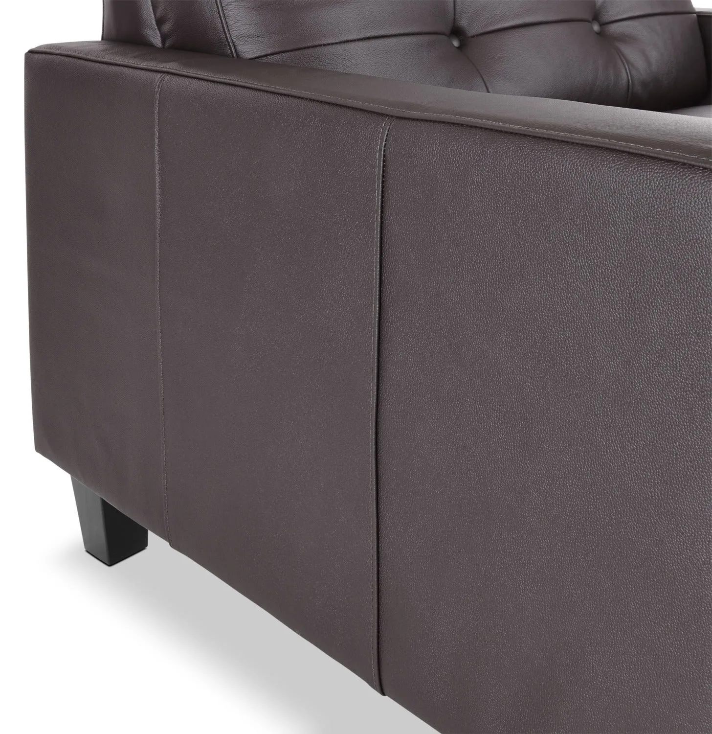 Kylie Leather Sofa and Chair and a Half Set - Coffee