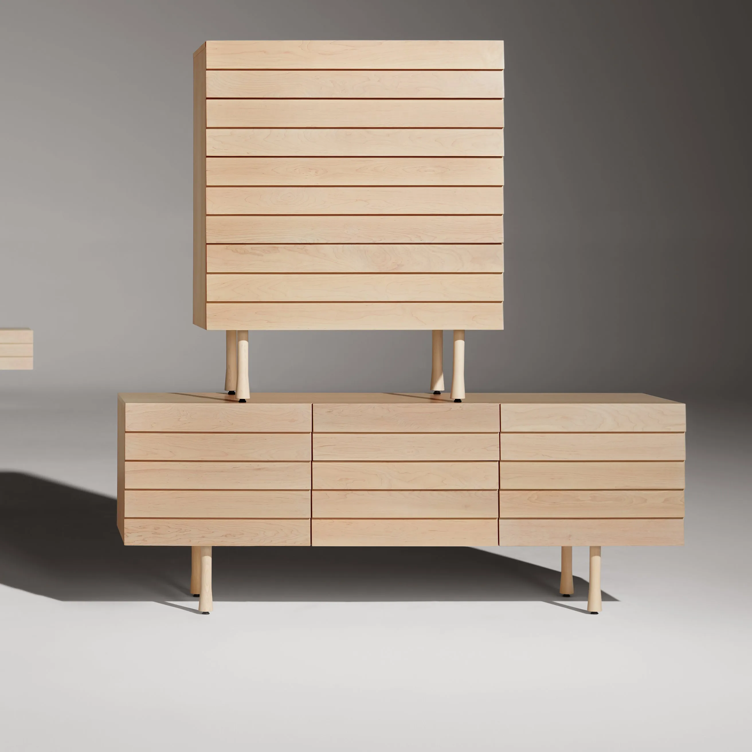 Lap 2 Doors - 2 Drawers Credenza