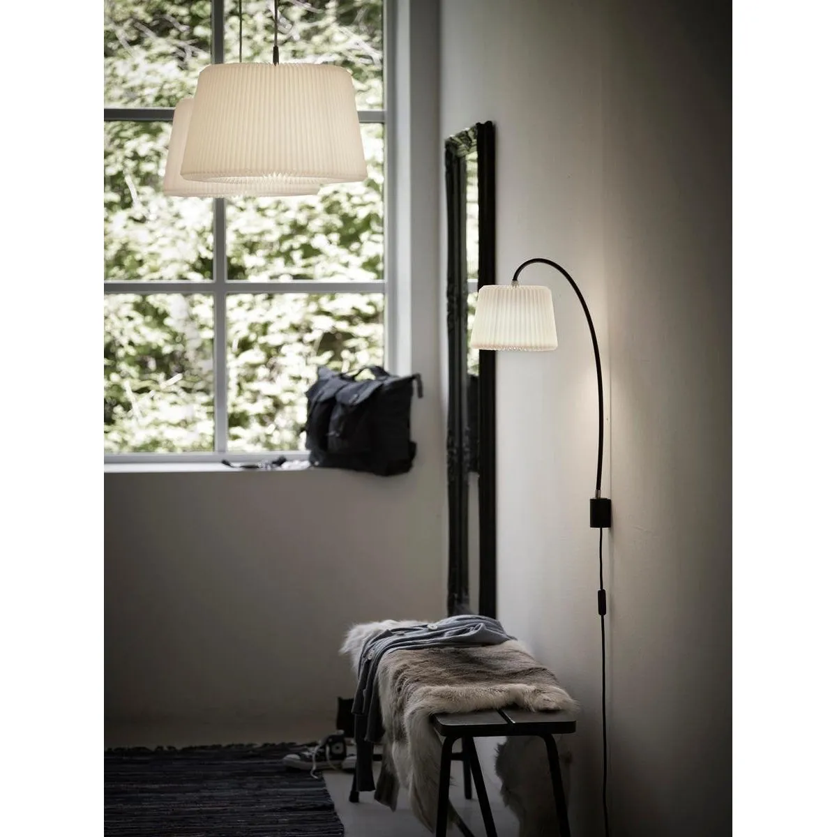 Le Klint Snowdrop Pendant, White 43 Cm