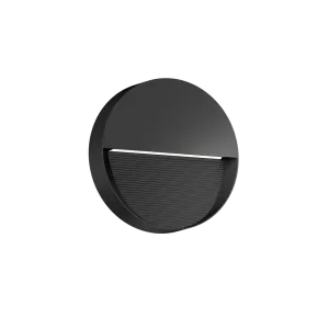 LED Step Light Exterior Surface Mounted 8w 70D Beam Size:180x37mm Black IP65