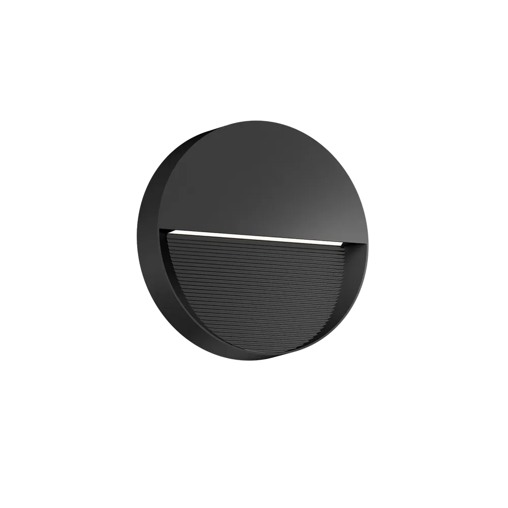 LED Step Light Exterior Surface Mounted 8w 70D Beam Size:180x37mm Black IP65