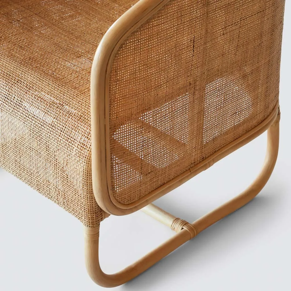 Lindu Cane Lounge Chair The Citizenry