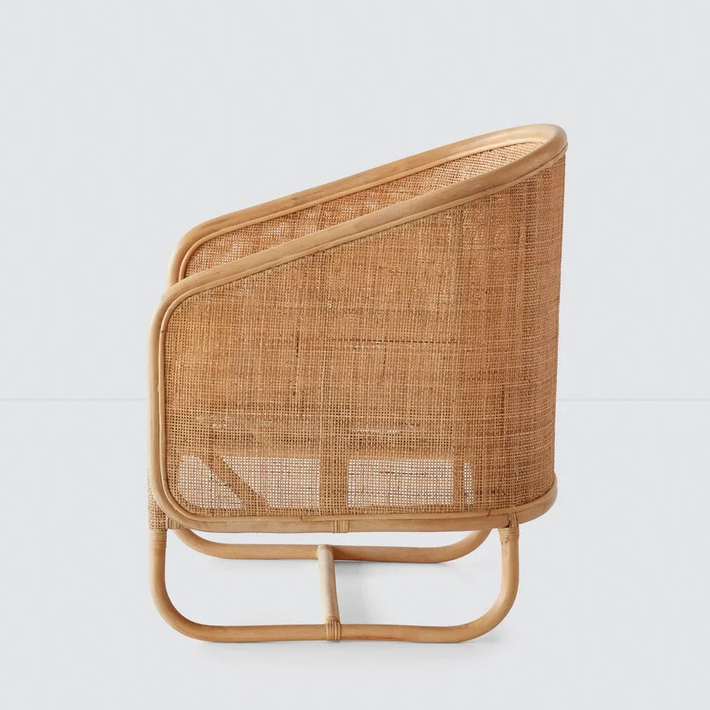 Lindu Cane Lounge Chair The Citizenry