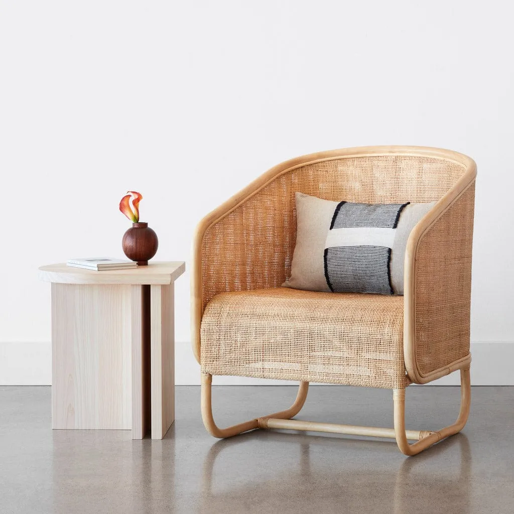 Lindu Cane Lounge Chair The Citizenry