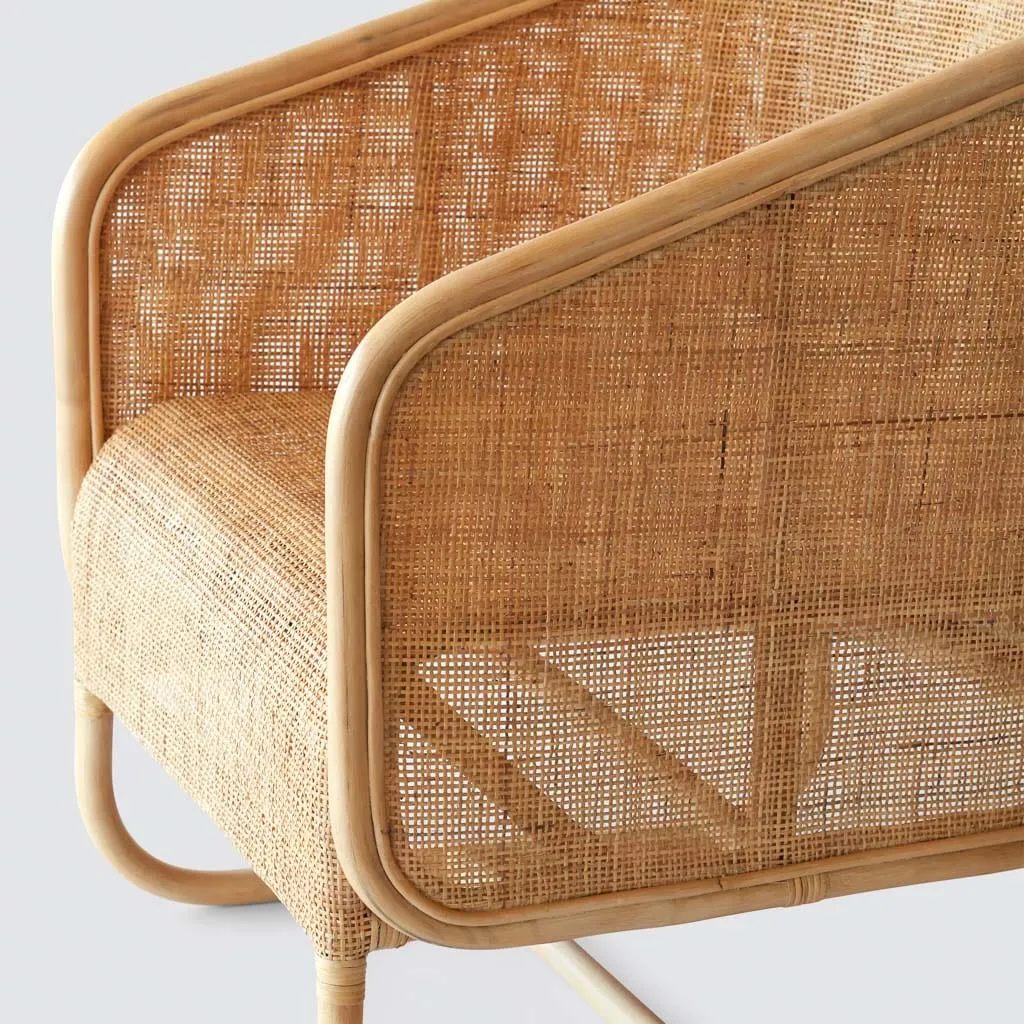 Lindu Cane Lounge Chair The Citizenry