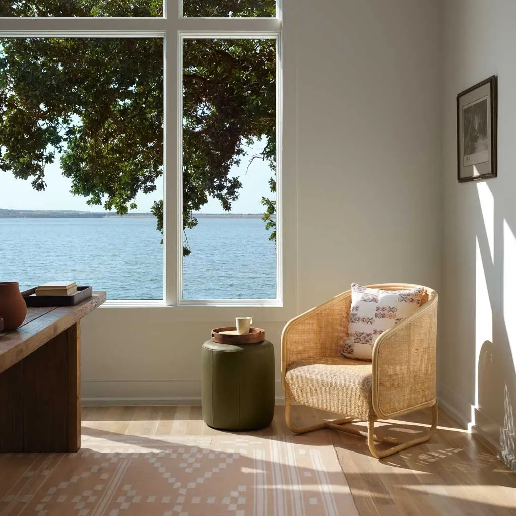 Lindu Cane Lounge Chair The Citizenry