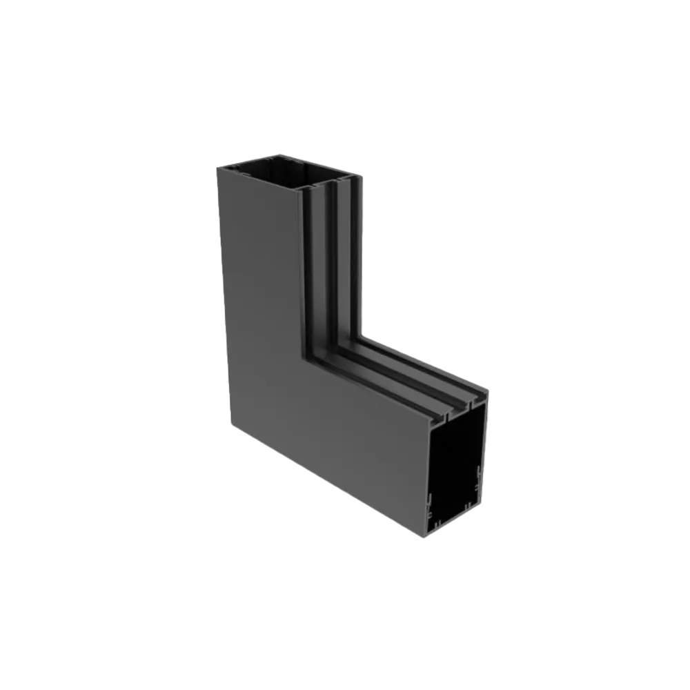 Linear Modular TLS60 Profile Black 90D Outer  Splicing with Blind Cover Size:200x200x85mm