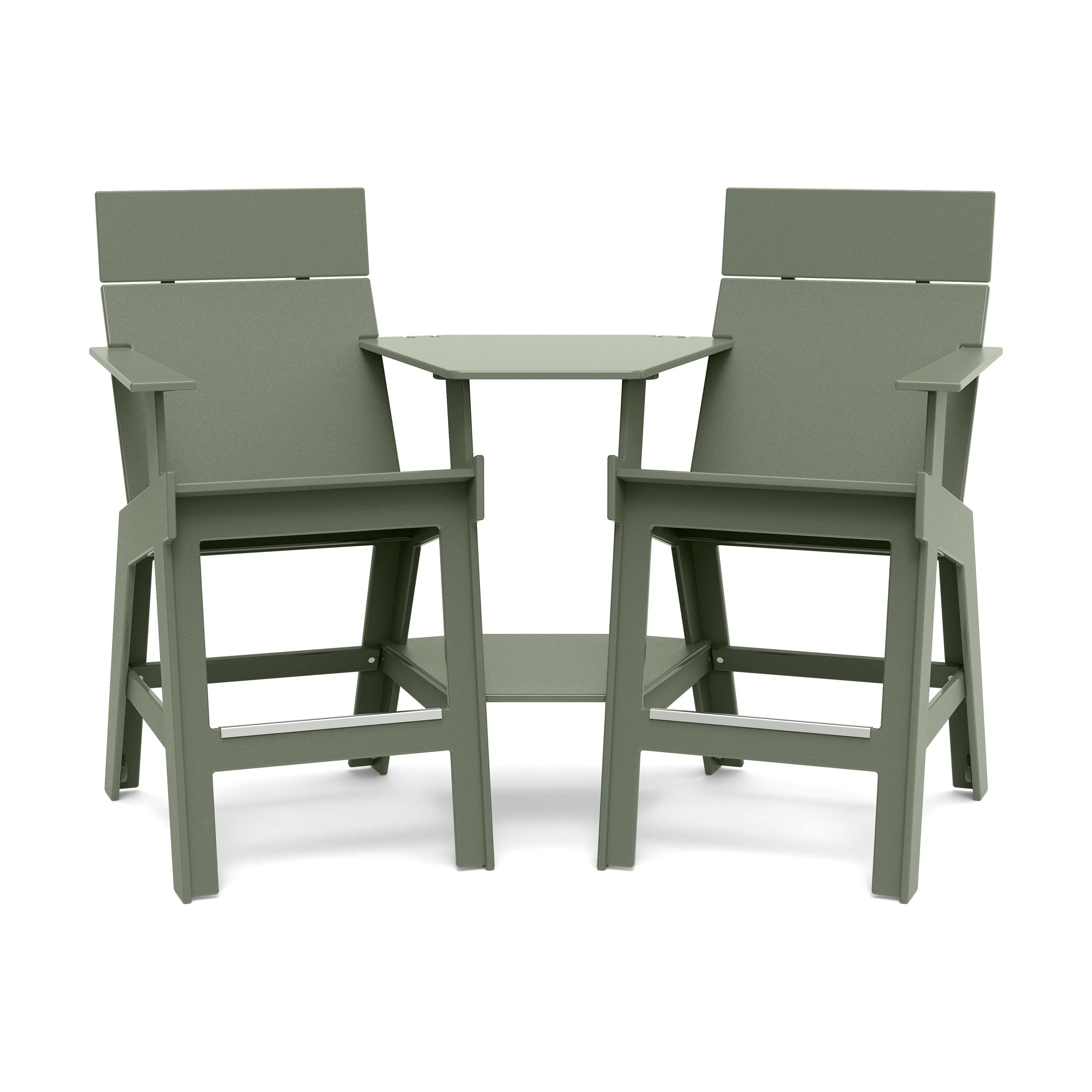 Lollygagger Hi-Rise Chairs with Curved Attached Table