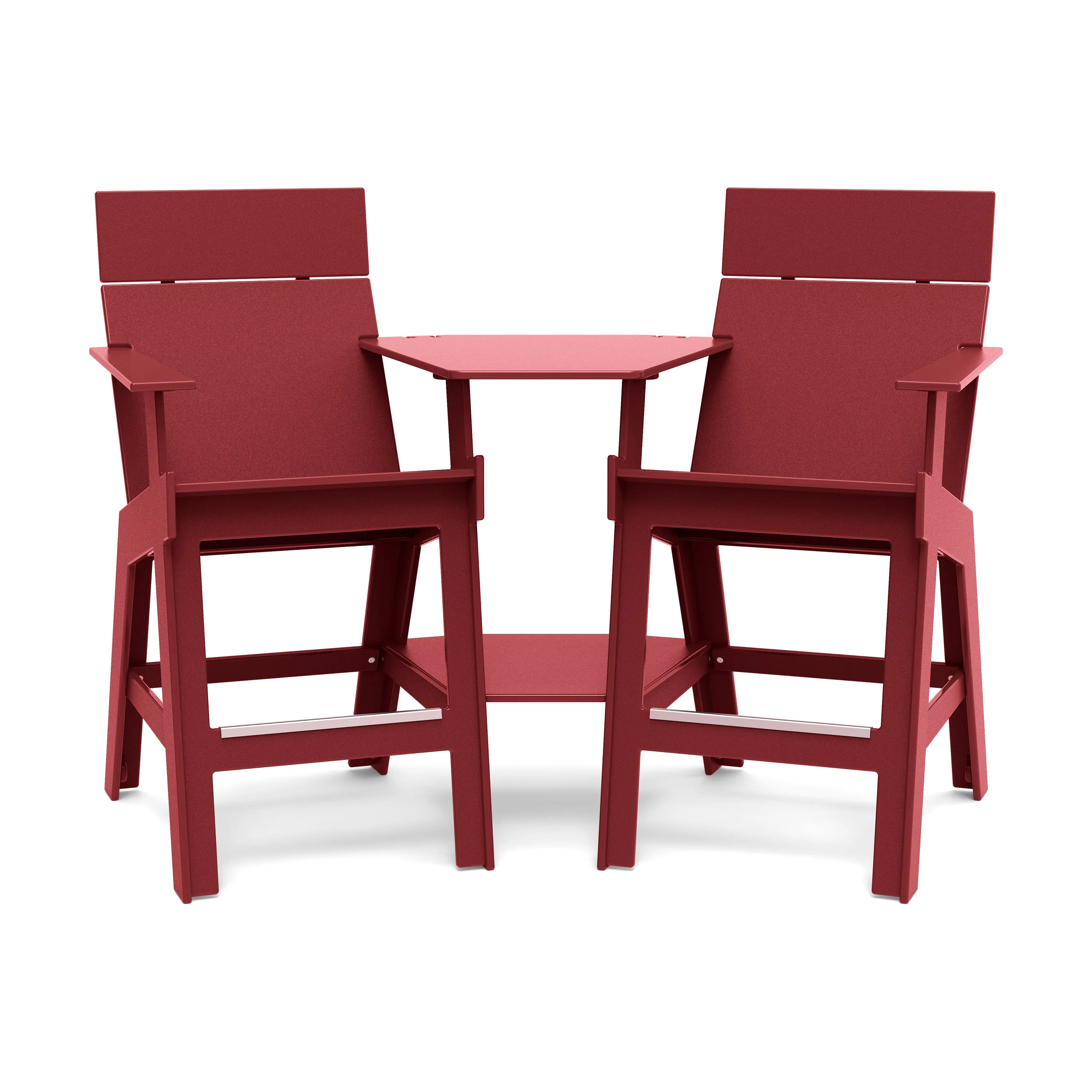 Lollygagger Hi-Rise Chairs with Curved Attached Table